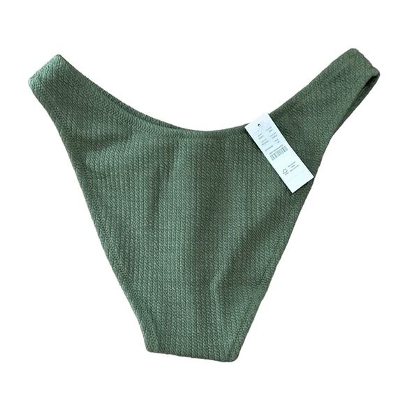 Textured high-rise cheeky bikini bottom women’s size medium - Picture 6 of 7